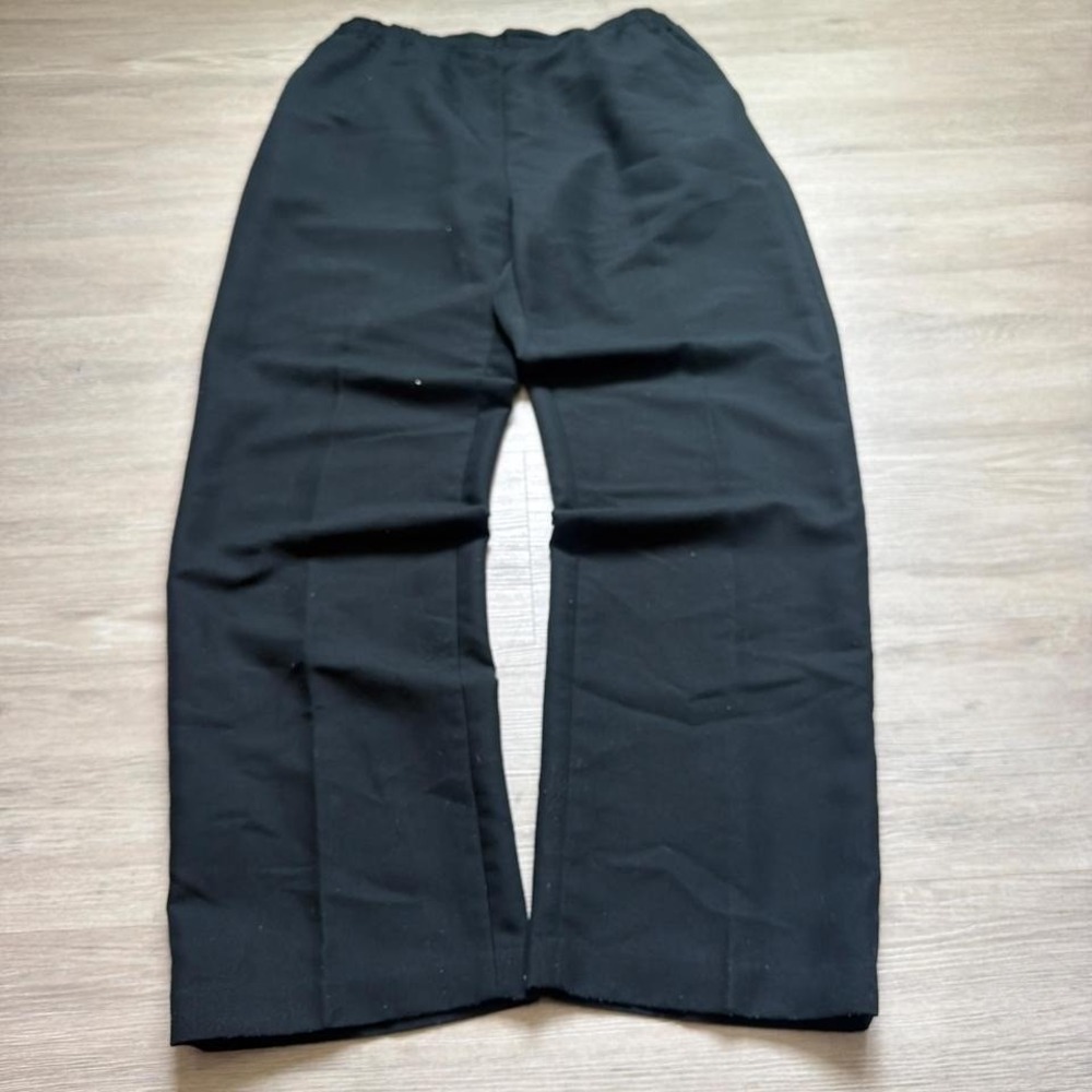 30x28 Black Pleated Balloon Wide Leg Dress Pants Y2K Grunge